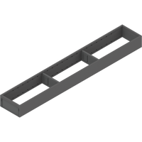 BLUM ZC7S650RS1 AMBIA-LINE ramki do szuflady standardowej, do LEGRABOX/MERIVOBOX, stal, dł.=650 mm, szerokość=100 mm ANTRACYT MAT