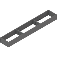 BLUM ZC7S600RS1 AMBIA-LINE ramki do szuflady standardowej, do LEGRABOX/MERIVOBOX, stal, dł.=600 mm, szerokość=100 mm ANTRACYT MAT