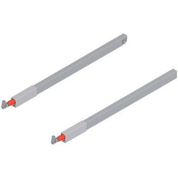 BLUM ZRG.387RSI Reling podłużny TANDEMBOX (górny), do szuflady z wysokim frontem, dł.=450 mm, lewy+prawy, do TANDEMBOX antaro SZARY