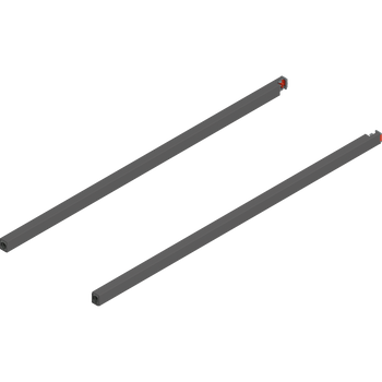 BLUM ZR4.600RS Reling podłużny MERIVOBOX, dł.=600 mm, lewy+prawy, ANTRACYT MAT