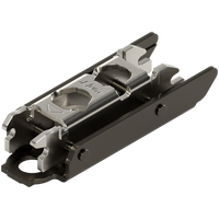 BLUM 175H3130 CLIP prowadnik, prosty, 3 mm, Stal, Wkręty, RW: mimośród, CZARNY ONYKS