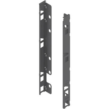 BLUM ZB7F000S Uchwyt drewnianej ścianki tylnej LEGRABOX, wys. F (257 mm), prawy+lewy ANTYRACYT MAT