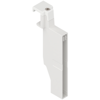 B.Z40C0002Z ORGA-LINE uchwyt listwy poprzecznej, do szuflady z wysokim frontem TANDEMBOX antaro, wysokość C, prawy, lewy BIAŁY