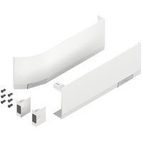 BLUM 23.8000 Zestaw zaślepek AVENTOS HF/HS/HL top (włącznie z włącznik do nawiercania, kompl.), gładki, prawy+lewy, do SERVO-DRIVE BIAŁY