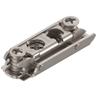 BLUM 175H4100 CLIP prowadnik, prosty, 0 mm, Stal, na zamont. EURO wkręty (20/32 mm) RW: mimośród