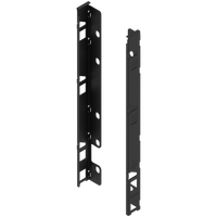 BLUM ZB7F000S Uchwyt drewnianej ścianki tylnej LEGRABOX, wys. F (257 mm), prawy+lewy CZARNY CARBON MAT