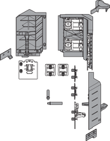 BLUM Z33C00E0A6 SYNCROMOTION Zestaw, Wysokość C BIAŁY