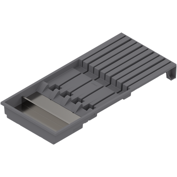BLUM ZC7M0200 AMBIA-LINE wkład na noże, na 4 duże i 5 małych noży, szerokość=186 mm, do LEGRABOX/MERIVOBOX ANTRACYT MAT