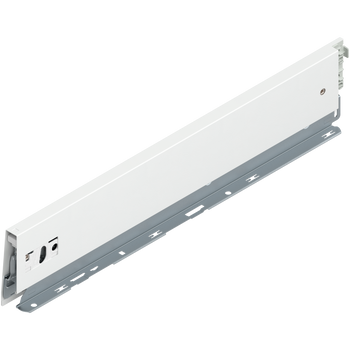 BLUM 470M4502S Bok MERIVOBOX, wysokość M (91 mm), dł.=450 mm, lewy, JEDWABIŚCIE BIAŁY MAT