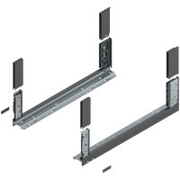 BLUM 780C6002S Bok szuflady LEGRABOX, wysokość C (177 mm), dł.=600 mm, lewy+prawy, do  LEGRABOX free ANTRACYT MAT