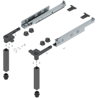 BLUM Z95.4100 SPACE STEP Zestaw, tworzywo sztuczne/stal, dł.=410 mm ANTRACYT MAT