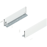 BLUM 770K4502S Bok szuflady LEGRABOX, wysokość K (128.5 mm), dł.=450 mm, lewy+prawy, do LEGRABOX pure BIAŁY MAT