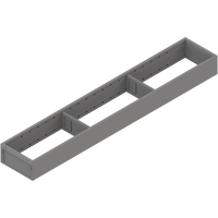 BLUM ZC7S600RS1 AMBIA-LINE ramki do szuflady standardowej, do LEGRABOX/MERIVOBOX, stal, dł.=600 mm, szerokość=100 mm SZARY INDIUM MAT