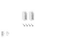 Design Light PROFIL RELING SLIM uchwyt ABS biały 2szt