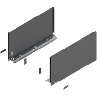 BLUM 770F4502S Bok szuflady LEGRABOX, wysokość F (241 mm), dł.=450 mm, lewy+prawy, do LEGRABOX pure ANTRACYT MAT