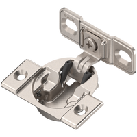 BLUM 38B355AF22MB+138F01B COMPACT zawias 1 3/8" lub większy", 107°, ze sprężyną, prowadnik: na wkręty, puszka: na wkręty, niklowany