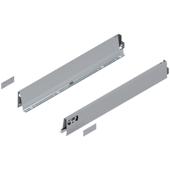BLUM 378M6002SA Bok szuflady TANDEMBOX, wysokość M (83 mm), dł.=600 mm, lewy+prawy, do TANDEMBOX intivo/antaro, SZARY