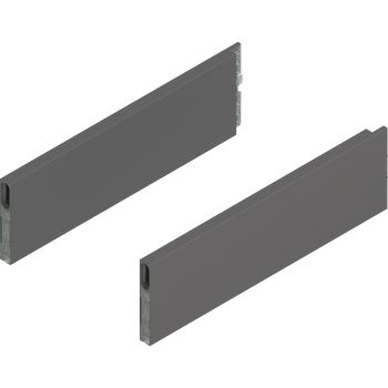 BLUM ZL4.350S.E MERIVOBOX BOXCAP, dł.=350 mm, wysokość E, lewy+prawy, ANTRACYT MAT