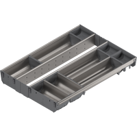 BLUM ZSI.45VEI7 ORGA-LINE wkład z pojemnikami (całkowite wypełnienie), do szuflady standardowej TANDEMBOX, dł. NL=550 mm, szer. korpusu KB=450 mm INOX