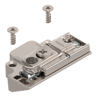 BLUM 175H5B00 CLIP prowadnik, prosty, Cynk, Wkręty, RW: mimośród, praw., do wąskiej ramki aluminiowej