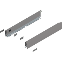 BLUM 470N4502S Bok MERIVOBOX, wysokość N (68.5 mm), dł.=450 mm, lewy+prawy, SZARY INDIUM MAT