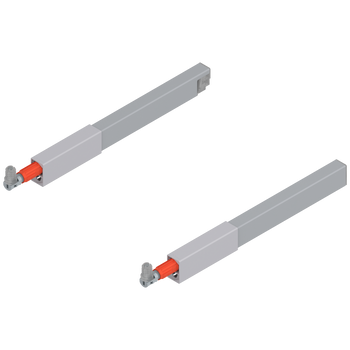BLUM ZRG.207RSI Reling podłużny TANDEMBOX (górny), do szuflady z wysokim frontem, dł.=270 mm, lewy+prawy, do TANDEMBOX antaro, SZARY