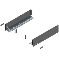 BLUM 770M4002 Bok szuflady LEGRABOX, wysokość M (90.5 mm), dł.=400 mm, lewy+prawy, do LEGRABOX pure ANTRACYT MAT