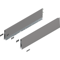 BLUM 470K6002S Bok MERIVOBOX, wysokość K (129 mm), dł.=600 mm, lewy+prawy, SZARY INDIUM MAT