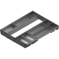 BLUM ZSI.50VEI7 ORGA-LINE wkład z pojemnikami (całkowite wypełnienie), do szuflady standardowej TANDEMBOX, dł. NL=550 mm, szer. korpusu KB=500 mm INOX