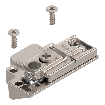 BLUM 175H5B00 CLIP prowadnik, prosty, Cynk, Wkręty, RW: mimośród, praw., do wąskiej ramki aluminiowej