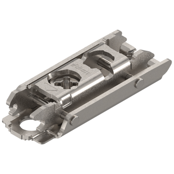 BLUM 175H3100  CLIP prowadnik, prosty, 0 mm, Stal, Wkręty, RW: mimośród