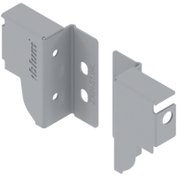 BLUM Z30N000S.04HO-RW MP R906 Uchwyt drewnianej ścianki tylnej TANDEMBOX, wys. N (81,5 mm), prawy+lewy SZARY