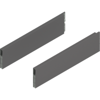 BLUM ZL4.400S.E MERIVOBOX BOXCAP, dł.=400 mm, wysokość E, lewy+prawy, ANTRACYT MAT