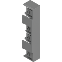 BLUM ZB4M00AK Zaślepka do MERIVOBOX, wysokość M, symetryczna, SZARY INDIUM MAT