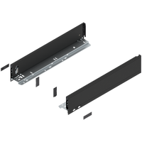 BLUM 770M4502S Bok szuflady LEGRABOX, wysokość M (90.5 mm), dł.=450 mm, lewy+prawy, do LEGRABOX pure CZARNY CARBON MAT