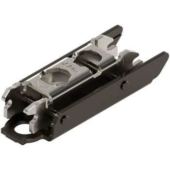 BLUM 175H3130 CLIP prowadnik, prosty, 3 mm, Stal, Wkręty, RW: mimośród, CZARNY ONYKS