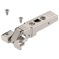 BLUM 70T950A CLIP top zawias do ram alumin. 95°, Drzwi nakładane, bez sprężyny, puszka: na wkręty