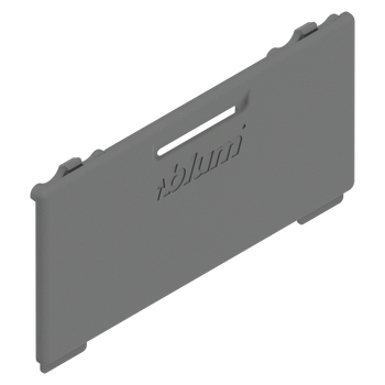 BLUM ZA4.5400.BTABD V1000IG-M MERIVOBOX Zaślepka ZA4.540, symetryczna, pogłębiony (blum), SZARY INDIUM MAT
