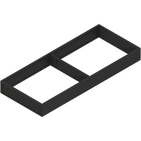 BLUM ZC7S500RS2 AMBIA-LINE ramki do szuflady standardowej, LEGRABOX/MERIVOBOX, stal, dł.=500 mm, szerokość=200 mm CZARNY MAT