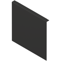 BLUM ZC7A0P0F AMBIA-LINE adapter do montażu ramy do drewnianej ścianki tylnej do szuflady z wysokim frontem, do LEGRABOX/MERIVOBOX wysokość F, stal CZARNY MAT