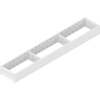 BLUM ZC7S600RS1 AMBIA-LINE ramki do szuflady standardowej, do LEGRABOX/MERIVOBOX, stal, dł.=600 mm, szerokość=100 mm BIAŁY MAT
