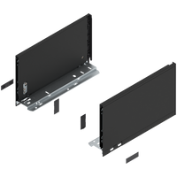 BLUM 770C3002S Bok szuflady LEGRABOX, wysokość C (177 mm), dł.=300 mm, lewy+prawy, do LEGRABOX pure CZARNY CARBON MAT