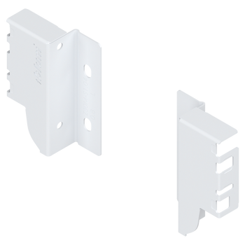 BLUM Z30M000S.04HO-RW MP SEIW Uchwyt drewnianej ścianki tylnej TANDEMBOX, wys. M (96,5 mm), prawy+lewy BIAŁY