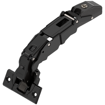 BLUM 71B7550 CLIP top BLUMOTION Zawias z szerokim kątem otwarcia i zerowym uskokiem 155°, Drzwi nakładane, puszka: na wkręty, CZARNY ONYKS