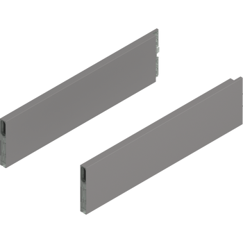 BLUM ZL4.400S.E MERIVOBOX BOXCAP, dł.=400 mm, wysokość E, lewy+prawy, SZARY INDIUM MAT