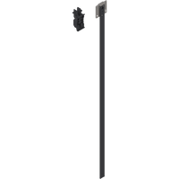 BLUM Z80S0560 CABLOXX Zestaw listwy zamka (listwa zamka, element dystansowy do przycięcia, końcówka zamka, mocowanie zamka, wzornik wiertarski), LKH=562 mm