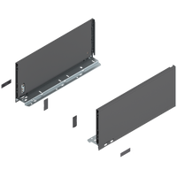 BLUM 770C4002S Bok szuflady LEGRABOX, wysokość C (177 mm), dł.=400 mm, lewy+prawy, do LEGRABOX pure ANTRACYT MAT