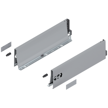 BLUM 378K4002SA Bok szuflady TANDEMBOX, wysokość K (115 mm), dł.=400 mm, lewy+prawy, do TANDEMBOX antaro, SZARY