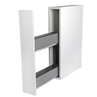 SMARTT KOSZ CARGO DO SZAFKI 15 CICHY DOMYK PEŁNE DNO WYSUW 2 POZIOMY PROWADNICE BLUM PRAWY ANTRACYT