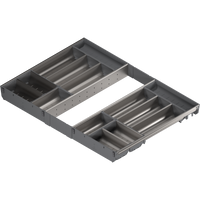 BLUM ZSI.80VEI7 ORGA-LINE wkład z pojemnikami (całkowite wypełnienie), do szuflady standardowej TANDEMBOX, dł. NL=550 mm, szer. korpusu KB=800 mm INOX